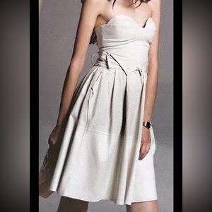 Nanushka Designer Khaki Fitted Mini Dress Sz 8 NWT! $400+